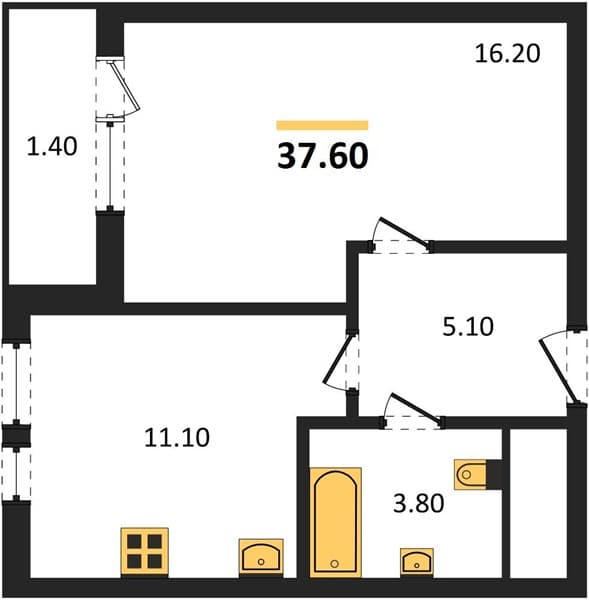 Studio Apartment with Sea View in Novorossiysk