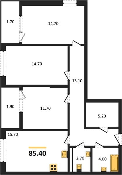 2-Bedroom Apartment with Sea View in Supsekh