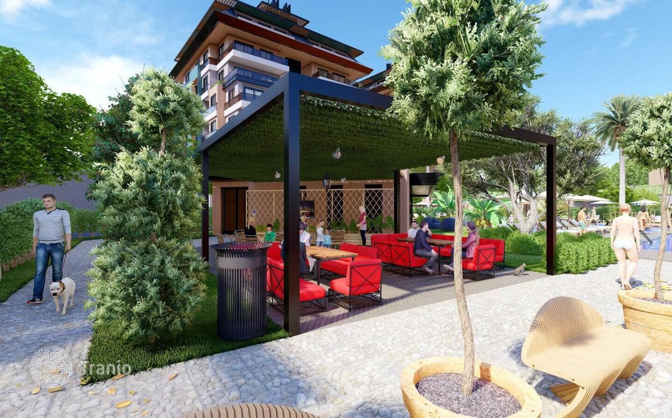 Apartments with Private Beach in Kargicak, Alanya