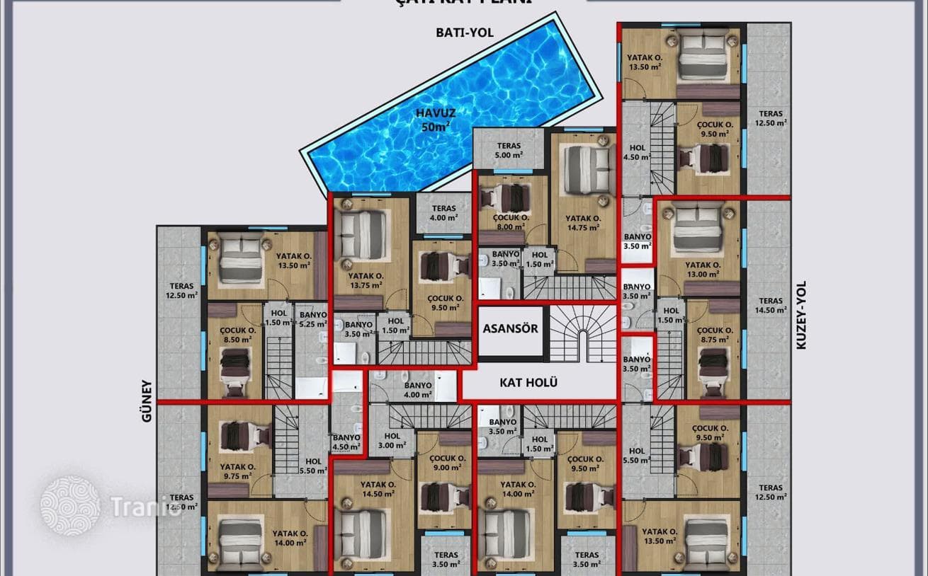 New Build Apartments Eligible for Residence Permit in Lara, Antalya, photo 3