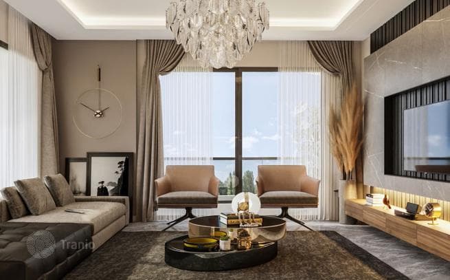 1-Bedroom (1+1) Apartment 200 m from the Sea in Tosmur, Mersin