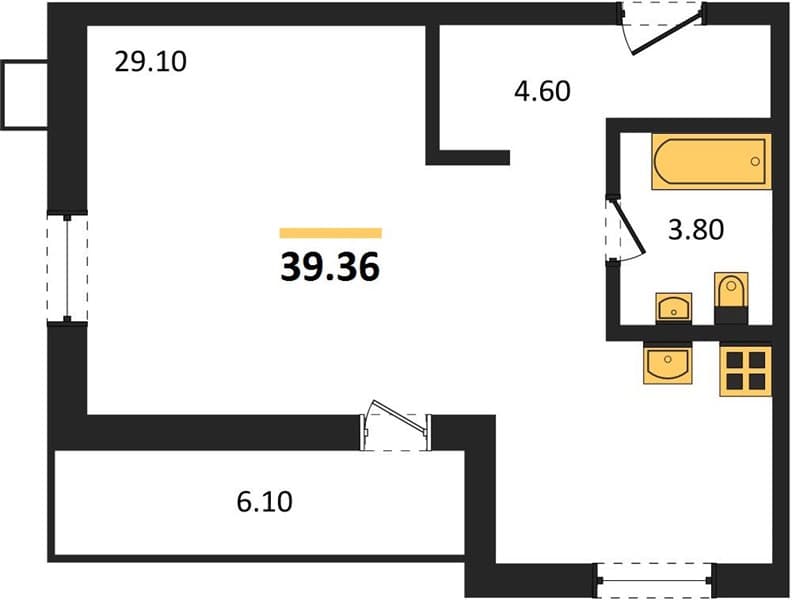 Studio Apartment in Lermontov, Taman