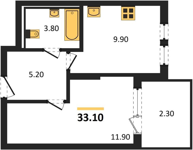 Studio Apartment in Barsa, Novorossiysk