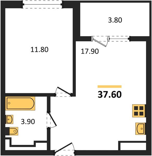 Studio Apartment in Neskuchny Sad, Sochi