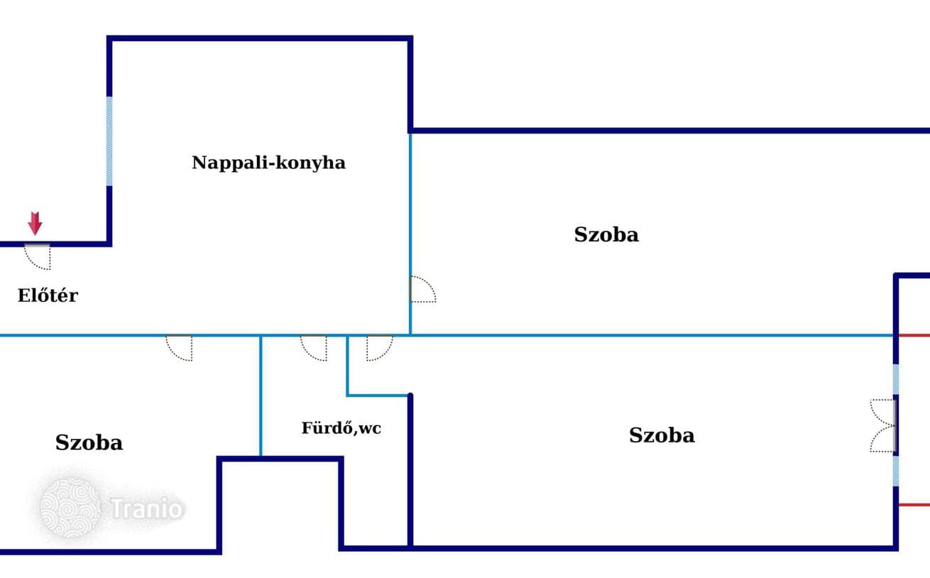 4-комнатная квартира 97 м² в Будапеште, Венгрия, фото 3