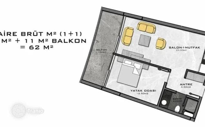 1-Bedroom (1+1) Apartment in Luxury Residential Complex in Kargicak, Alanya, photo 3