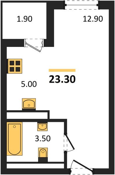 Studio Apartment in Neskuchny Sad, Sochi