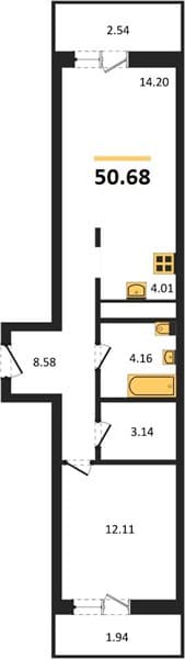 Studio Apartment in Oxygen Complex, Sochi