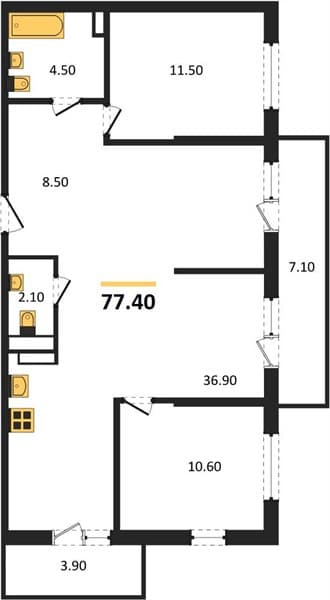 2-Bedroom Apartment in Lestorea, Sochi