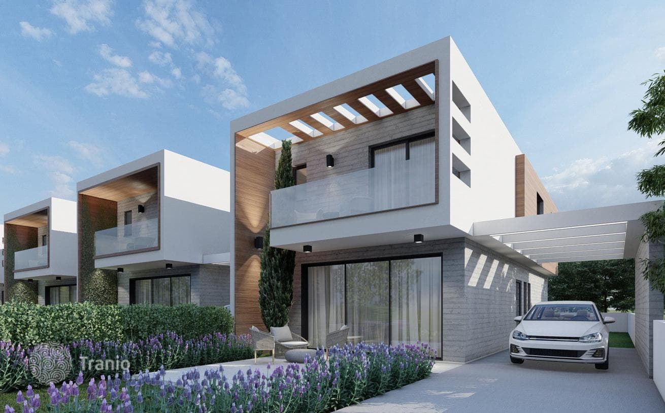 Modern Villas with Private Pools Near the Beach in Geroskipou, Cyprus