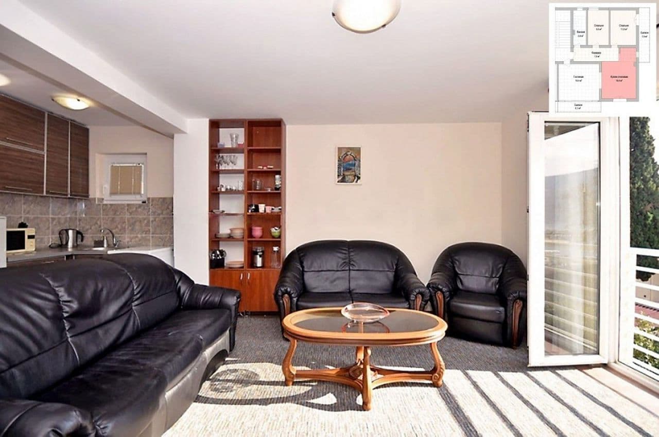 Квартира в Херцег-Нови, Черногория, 90 м², фото 2