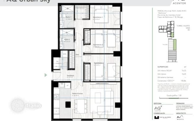 3-комнатная квартира 106 м² в Малаге, Испания
