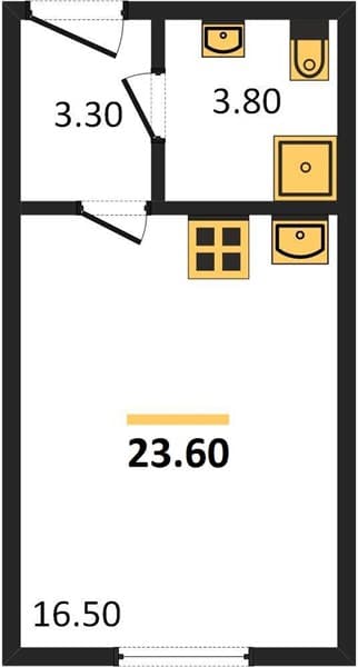 Studio Apartment in Summer Residential Complex, Sochi