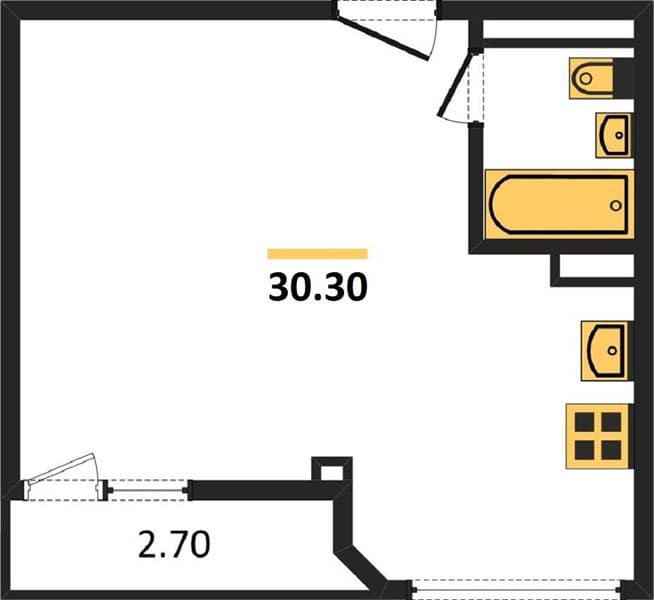 Studio Apartment in More Complex, Sochi