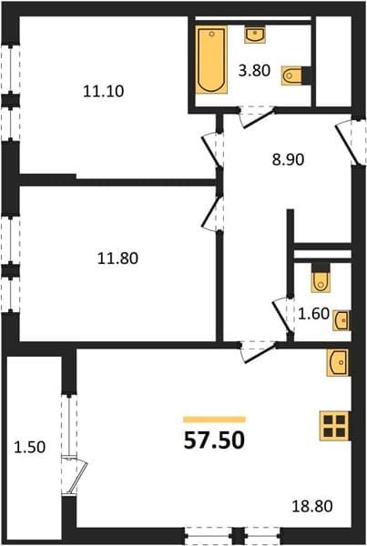 1-Bedroom Apartment in Barsa, Novorossiysk