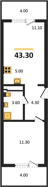 Studio Apartment in Neskuchny Sad, Sochi