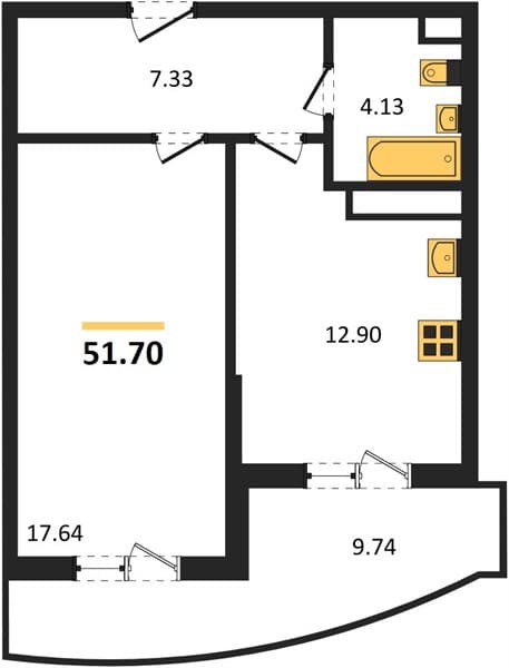 1-Bedroom Apartment with Pool and Spa in Khosta, Sochi