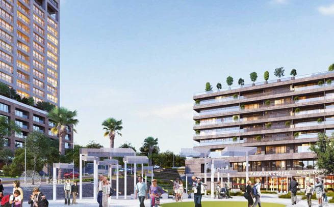 1-Bedroom (1+1) Apartment in Prestigious Complex in Atasehir, Istanbul