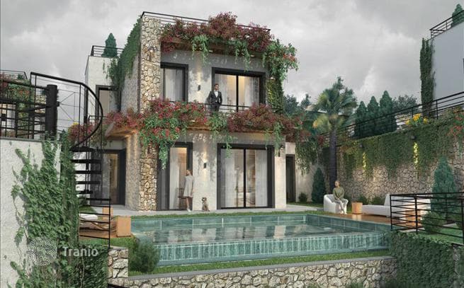 New Apartments with Shared Pool 500 m from the Sea in Bodrum