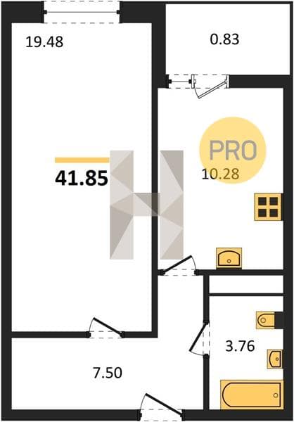 1-Bedroom Apartment in Central, Anapa