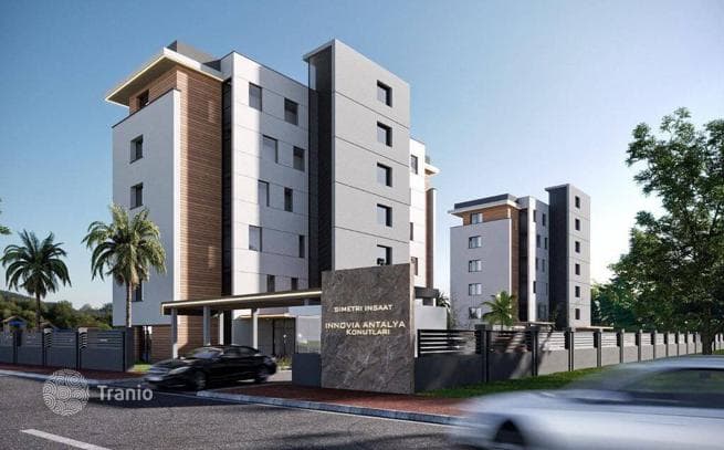 1-Bedroom (1+1) Apartments in Gated Complex in Kepez, Antalya