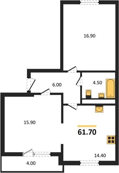 2-Bedroom Apartment in Mountain Quarter, Sochi