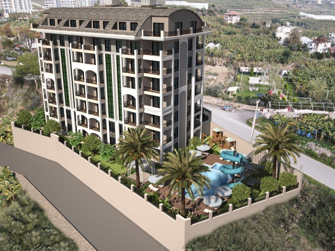 Апартаменты в Алании, Турция, 55 м², фото 2