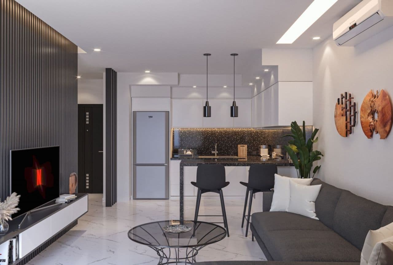 Апартаменты в Авсалларе, Турция, 55 м², фото 3