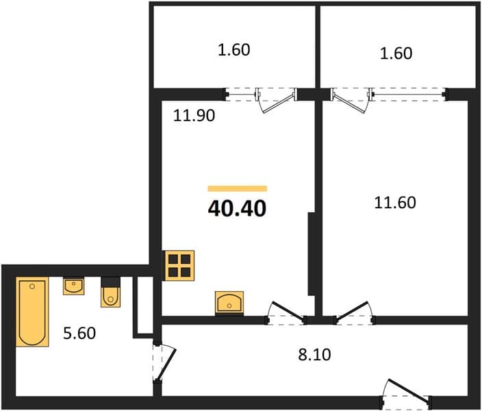 1-Bedroom Apartment in Khozyain Morey, Supsekh