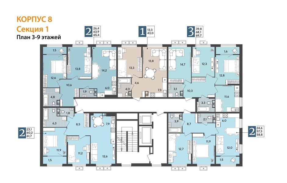 3-Bedroom Apartment in Porto Novo, Tsemdolina, photo 3