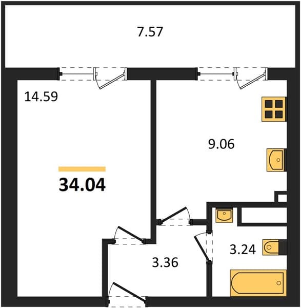 Studio Apartment in Botanica Hills, Nebug