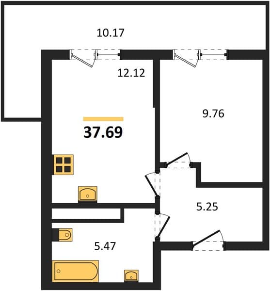 Studio Apartment in Botanica Hills, Nebug