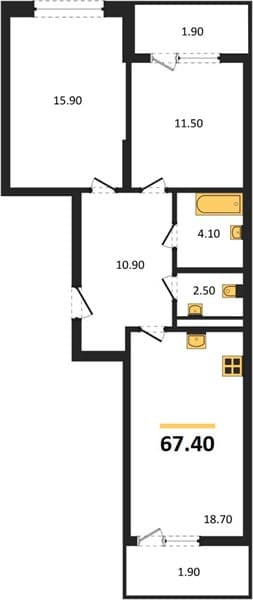 1-Bedroom Apartment with Sea View in Supsekh