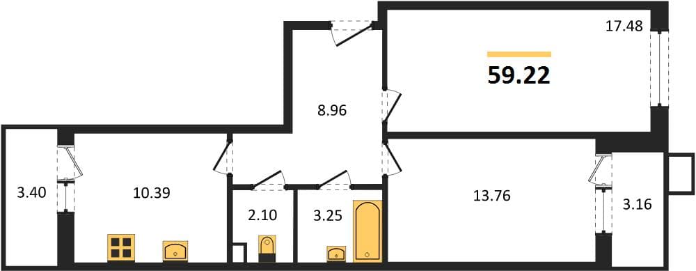 1-Bedroom Apartment in Sady u Morya, Temryuk