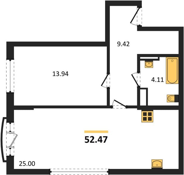 1-Bedroom Apartment in Svetsky Les, Sochi