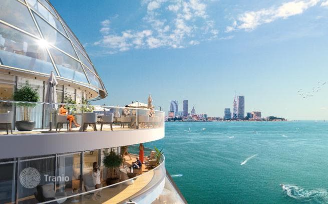 Studio with Sea View in Beachfront Complex, Batumi