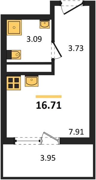 Studio Apartment in Botanica Hills, Nebug