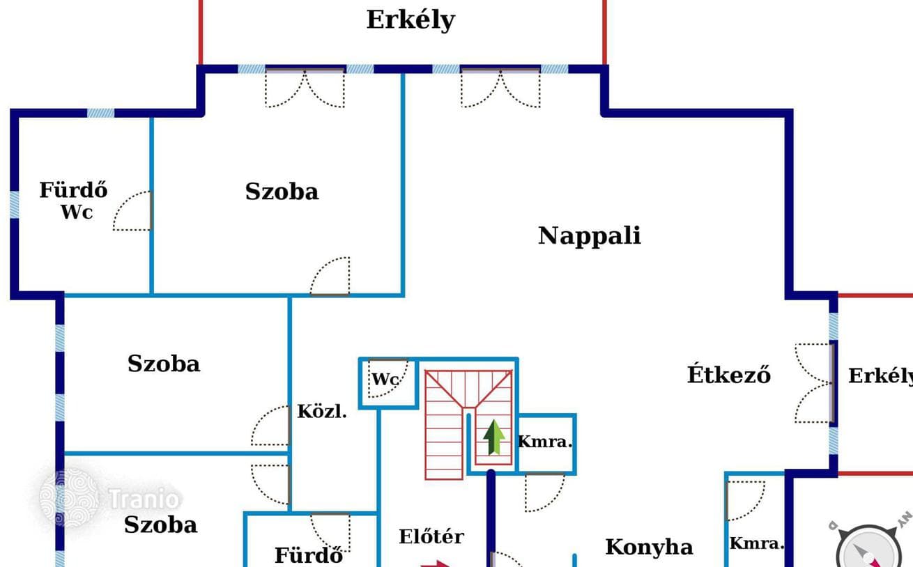 4-комнатная квартира 214 м² в Будапеште, Венгрия, фото 4