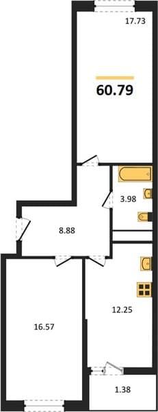 2-Bedroom Apartment in Centralnyy, Anapa