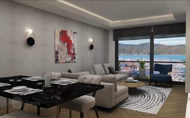 New Apartments with Pools and Round-the-Clock Security in Fethiye