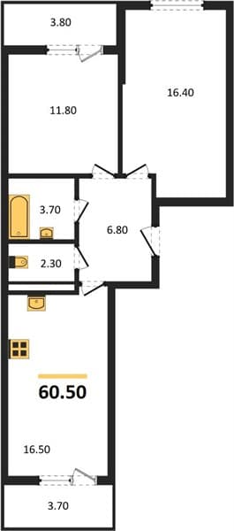 1-Bedroom Apartment in Lestoriya, Sochi