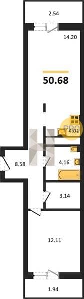 Studio Apartment in Oxygen Residential Complex, Sochi