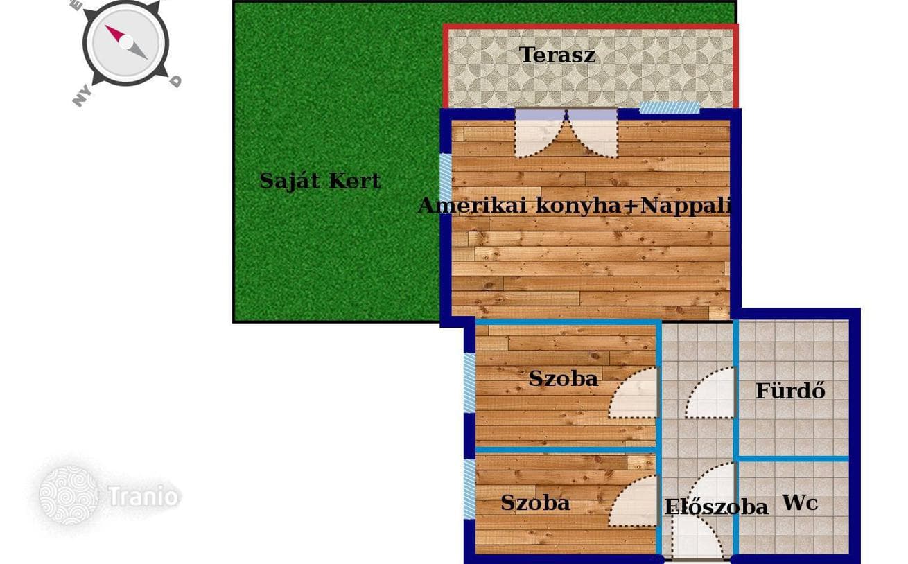 3-комнатная квартира 59 м² в Районе XI (Уйбуде), Венгрия, фото 3