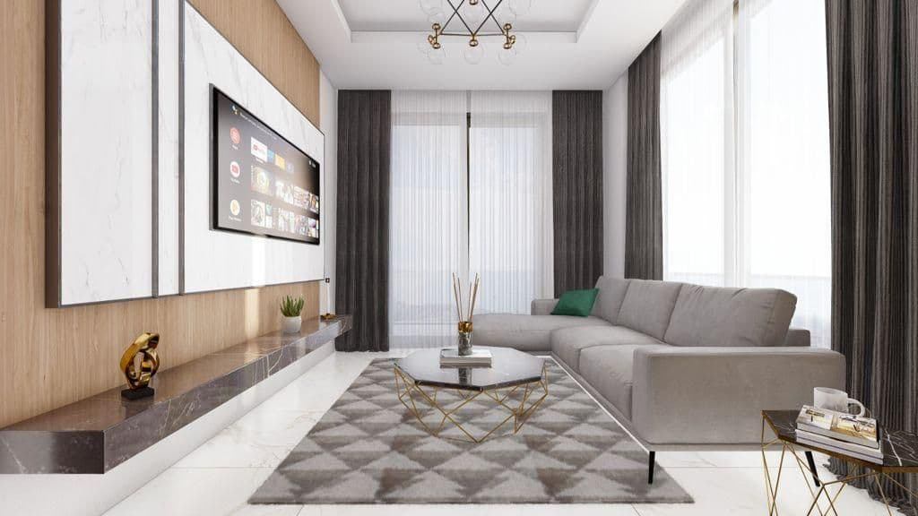 Квартира в Алании, Турция, 45 м²
