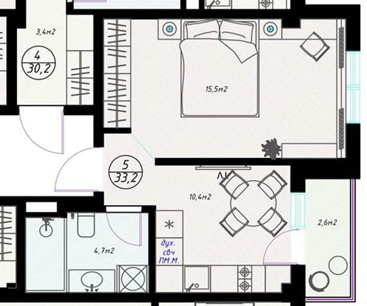 Studio Apartment in Olivia Complex, Sochi
