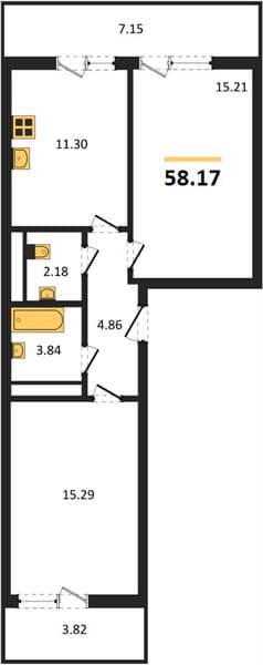 1-Bedroom Apartment in Botanica Hills, Nebug