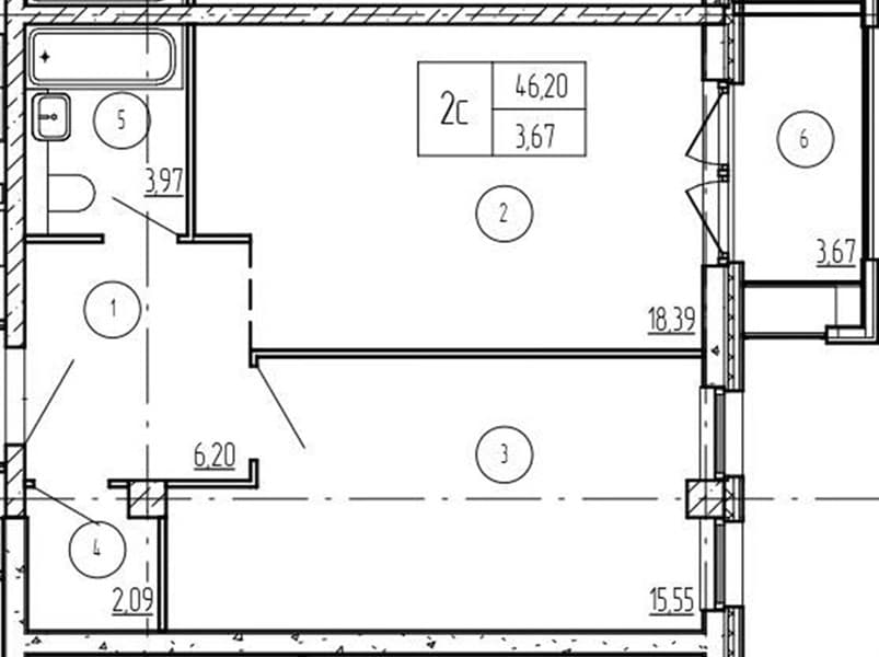 1-Bedroom Apartment in Luchi, Anapa