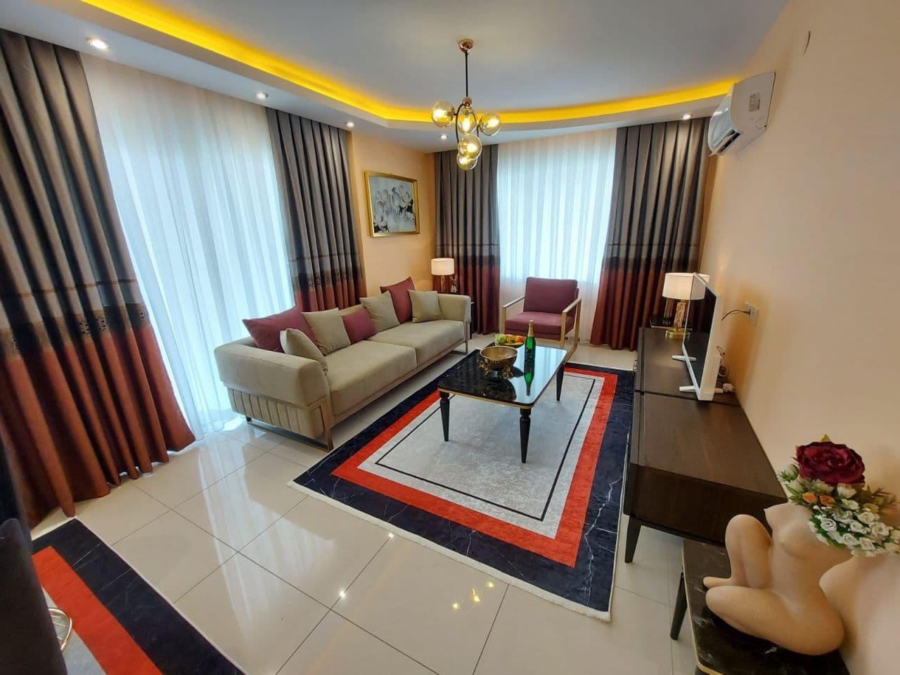 Квартира в Алании, Турция, 70 м², фото 2