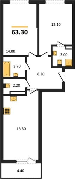 1-Bedroom Apartment in Lestoria, Sochi
