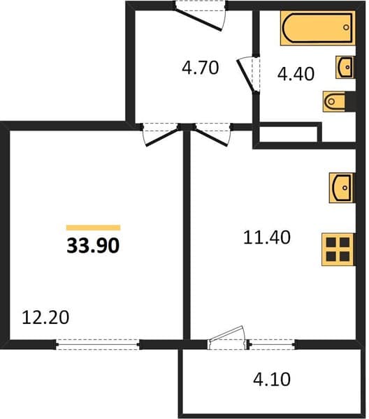 Studio Apartment in Flora, Kudepsta, Sochi